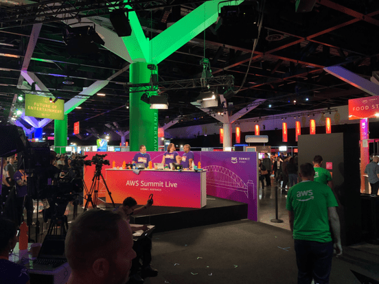 Exhibition Hall at AWS Summit Live